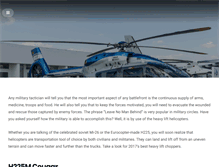 Tablet Screenshot of heavylifthelicopter.com